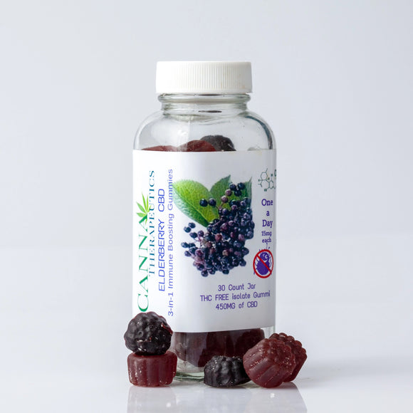 Elderberry Immune Boosting 3-in-1  Gummies 15mg CBD