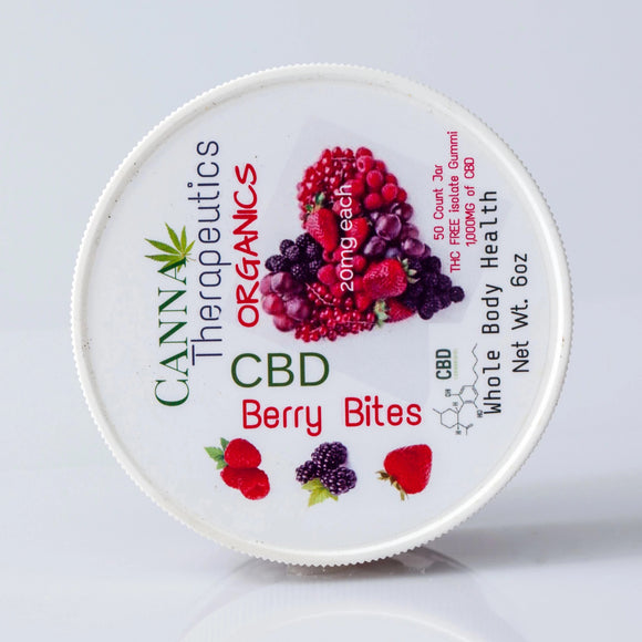 Berry Bites Organic CBD Gummies 20mg