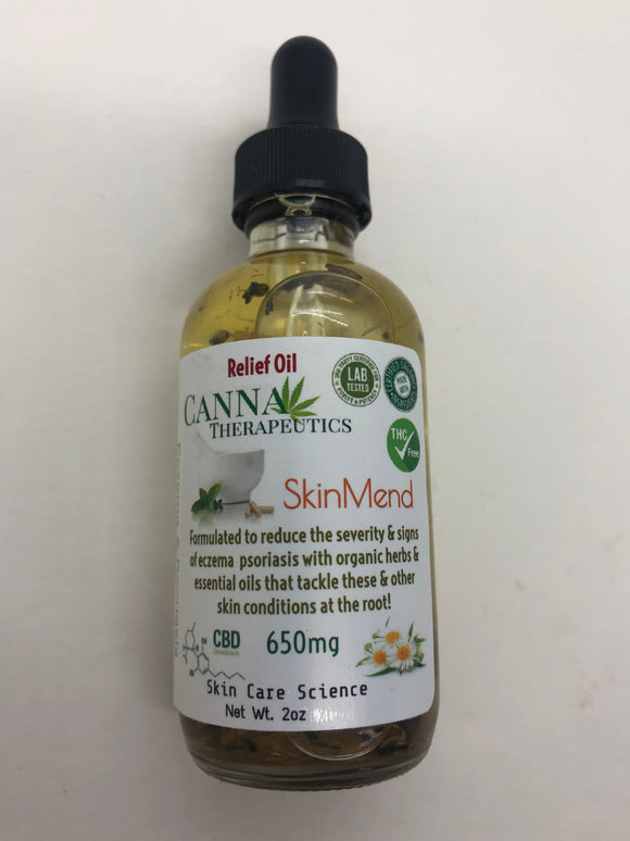 Skin Mend Relief Oil 650mg CBD