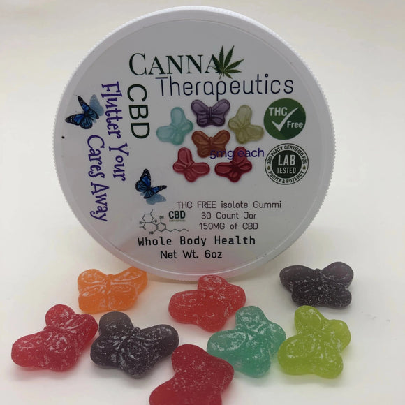 Flutter Your Cares Away Gummies 5mg CBD