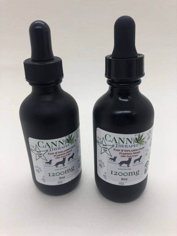 Dog Pain and Inflammation 1200mg CBD Pumpkin Hemp Oil