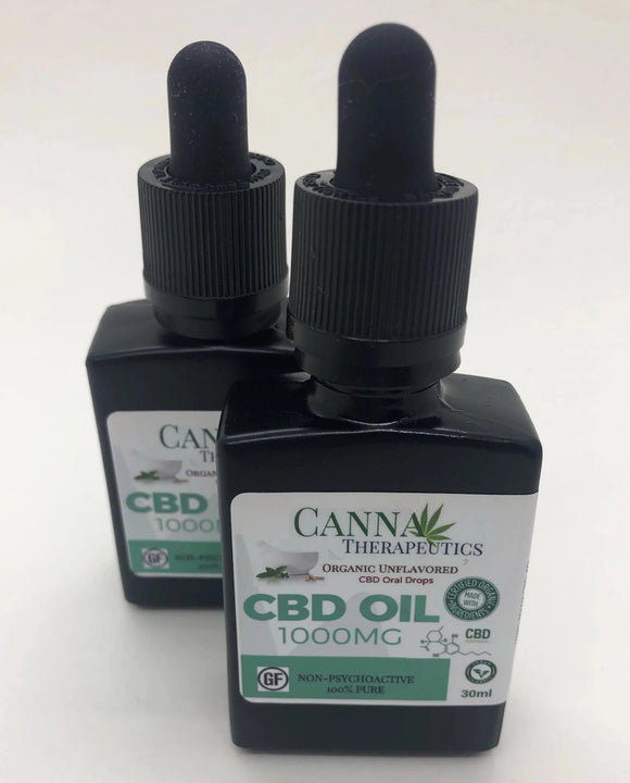 Organic Unflavored CBD Oil 1000mg CBD