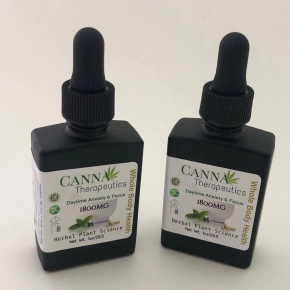 Daytime Anxiety and Focus Drops 1800mg CBD